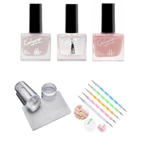 Kalyon French Set + Stamper + Dot Kalemi 5li (Krem)