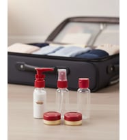 Mey İthalat® Seyahat İçin 5’li Şeffaf Kozmetik Organizer Seti
