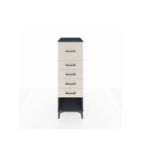 Kronos Dolap 5 Çekmeceli 44x59x134 Antrasit-Aytaşı