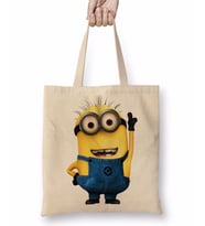Minion Süperman Bez Çanta Uzun Saplı