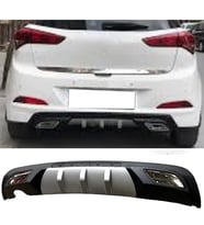 Hyundai i20 Difüzör Difizör Gri + Kare Egzoz Görünüm C Tip