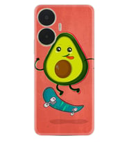 C55 Uyumlu Kılıf Silikon Desen Özel Seri Avokado Skate 1741