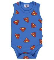 Civil Baby Superman Empirmeli 3-18 Ay Çıtçıtlı Badi - Mavi
