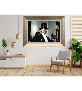 Gümüş Çerçeveli Atatürk Tablo a653