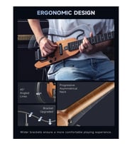 Donner HUSH-X Headless Traveller Elektro Gitar Seti (Natural)