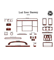 Meriç® Land Rover Discovery Ön Torpido Kaplama Maun 24 Parça 1998-2004 (Maun)
