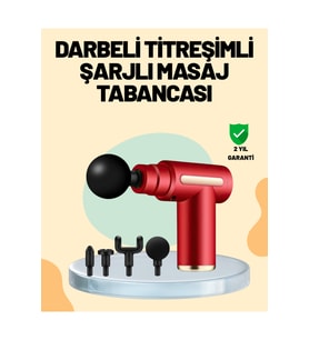 Yüksek Performanslı Kas Gevşetici Masaj Tabancası 4 Başlık, Ayarlanabilir Hız
