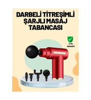 Yüksek Performanslı Kas Gevşetici Masaj Tabancası 4 Başlık, Ayarlanabilir Hız