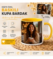Kişiye Özel Fotoğraflı Kupa Bardak Çift Taraflı Baskı