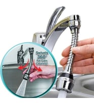 BUFFER® Turbo Flex 2 Aşamalı Plastik Esnek Musluk Başlığı Pratik Tak Kullan