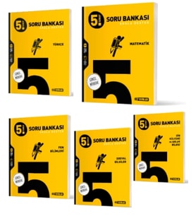 HIZ YAYINLARI 5. SINIF TÜRKÇE - MATEMATİK - FEN - SOSYAL - DİN SORU BANKALARI