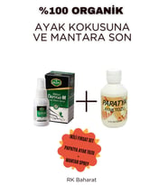 Akzer Papatya Ayak Tozu + Akzer Dervox-M Ayak bakım Spreyi (mantar) ikili fırsat set