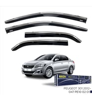Niken Peugeot Uyumlu 301 2012+ Kromlu Cam Rüzgarlığı 4'Lü