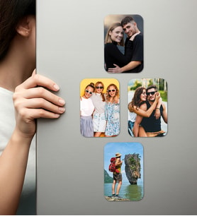 Kişiye Özel Ahşap Fotoğraflı UV Baskılı Magnet
