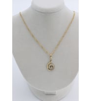 XUPİNG JEWELRY SALYANGOZ TAŞLI KOLYE (Altın)