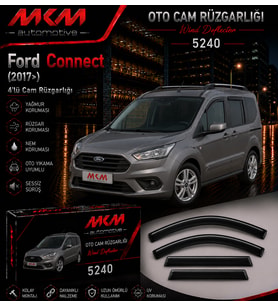 Ford Connect (2017>) 4'lü Mugen Cam Rüzgarlığı