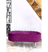 DTM HOME Mor  Kapitone Bench Puf