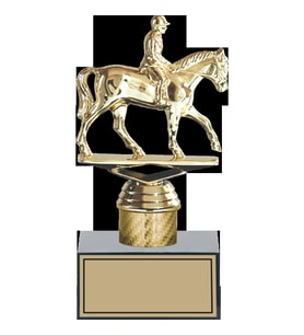 ODAK KUPA - Figürlü Kupalar - At / Binici Figürlü Kupalar FG-001 B - 19 cm