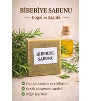 Herbliss Biberiye Sabunu Doğal - Katkısız Saç ve Cilt Canlandırıcı & Dökülme Karşıtı