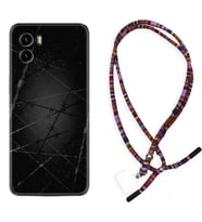 Vivo Y15S Y32 Y33S Y51 Y53S Kılıf Boyun Asklı Rasta Silikon Dikenli Tel 1779