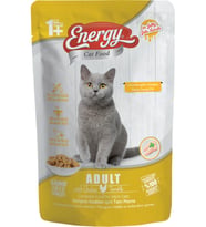 CAT FOOD ENERGY Tavuklu Islak Yetişkin Kedi Maması 85 gr x 24 Adet