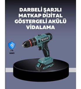 Güçlü Şarjlı Matkap Vidalama Çift Batarya