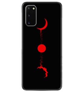 Samsung A02S A03S A10 A12 A13 A21S A22 Kılıf Desenli Silikon Red Moon 1710