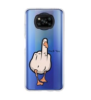 Poco X3 Pro / X3 NFC Uyumlu Duck You Tasarımlı Şeffaf Telefon Kılıfı