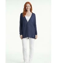 Kadın Oversize Basic V Yaka Triko Hırka