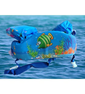 Sevimli Balık 14-25 Kg Sünger Dolgulu Çocuk Havuz Deniz Yüzdürme Yeleği, Can Yeleği Elbise