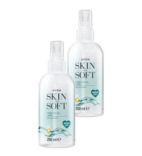Avon Skin So Soft Orijinal Kuru Yağ Vücut Spreyi 250 Ml. İkili Set