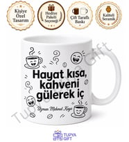 Espirili Yazılı Kişiye Özel Baskılı Kupa Bardak Komik Hediye