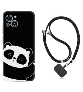 Reeder S23 Max Pro Kılıf Silikon Boyun Askılı İpli Desenli Silikon Bay Bay Panda 1784