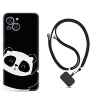 Reeder S23 Max Pro Kılıf Silikon Boyun Askılı İpli Desenli Silikon Bay Bay Panda 1784