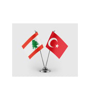 Lübnan ve Türkiye Bayrağı İkili Saten Masa Bayrağı Takımı