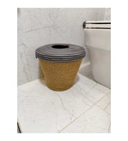 Doğal Jüt ve Hasır Çöp Kovası, Mutfak ve Banyo İçin Şık Tasarım