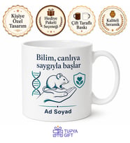 Laboratuvar Hayvanları Uzmanına Etik Araştırma Bilimsel Gelişim Kupa Hediye Bardak