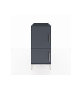 Kronos Komodin 3 Raflı 2 Kapaklı 44x59x96 Antrasit-Antrasit