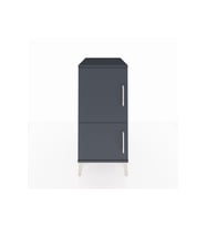 Kronos Komodin 3 Raflı 2 Kapaklı 44x59x96 Antrasit-Antrasit
