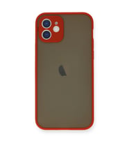İphone 12 Mini Kılıf Montreal Kapak - Kırmızı