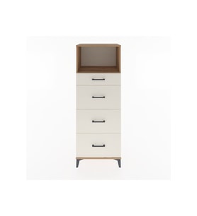 Hyperion Dolap Tek Raflı 4 Çekmeceli 60x44x163 Çam-Aytaşı