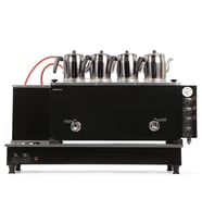 ORİJNAL TİRYAKİ 4 Demlikli Siyah Tam Otomatik Çay Ocağı Kazanı Semaver S04Gs