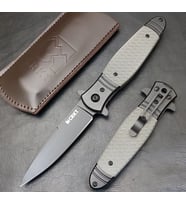 Crkt deri Kılıflı yarı otomatik çakı 20 cm