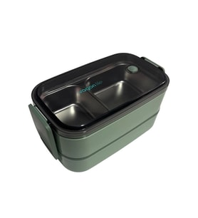 VAGONLİFE PASLANMAZ ÇELİK 3 BÖLMELİ YEMEK KABI 2 KATLI - LUNCH BOX BL50002-2 1400ML - YEŞİL