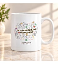 Gıda Teknolojisi Öğretmenine İsme Özel Kupa Bardak