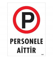 Personele Aittir Uyarı Levhası 25x35 KOD:1605