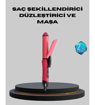5 Kademeli Seramik Saç Düzleştirici - Düz Ve Kıvırcık Mod, 26 Mm Plaka, Profesyonel Saç Şekillendirme