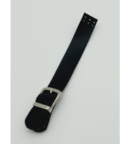 Angel Çanta Aksesuar Tek Kat 18 Cm Suni Deri Siyah Kapak Gümüş Metal