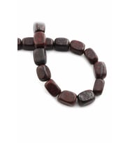 Jasper Doğal Taş Parlak Bordo Dikdörtgen Kesim 10X14mm Dizi [AA]
