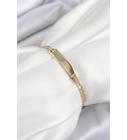 Pirinç Dikdörtgen Model Gold Renk Xuping Bebek Künyesi - TJ-BB7434